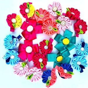 11 pair Small Bows for Girl for any occasion Best Bundle OFFER ALL BOWS